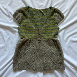 SOLD!! Free people knit babydoll top